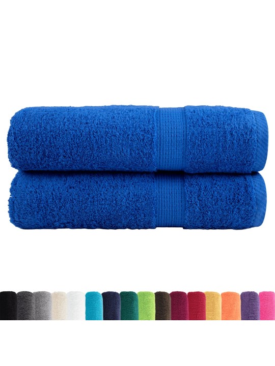 Premium ručníky solund 2 ks modré 100 x 150 cm 600 g/m²