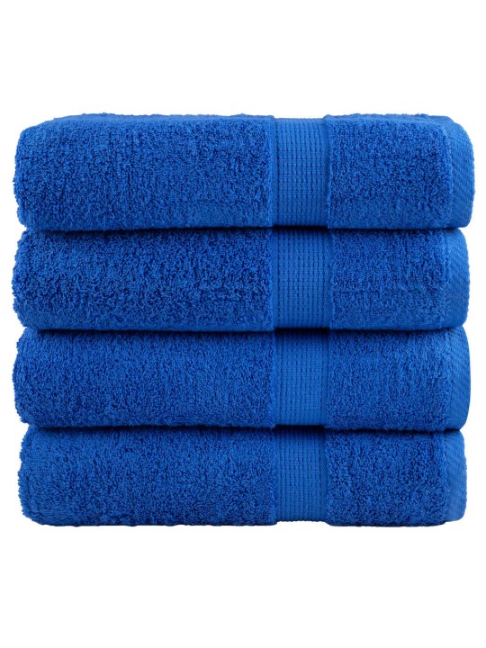 Premium ručníky solund 4 ks modré 100 x 150 cm 600 g/m²