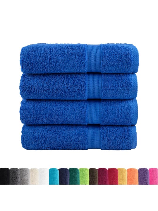 Premium ručníky solund 4 ks modré 100 x 150 cm 600 g/m²