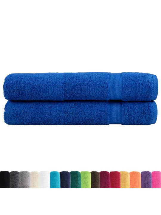 Premium ručníky solund 2 ks modré 80 x 200 cm 600 g/m²