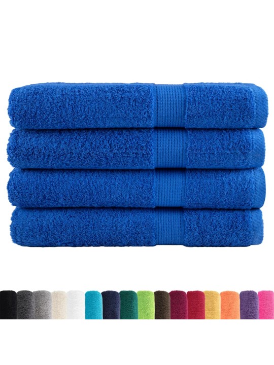 Premium ručníky solund 4 ks modré 80 x 200cm 600 g/m²