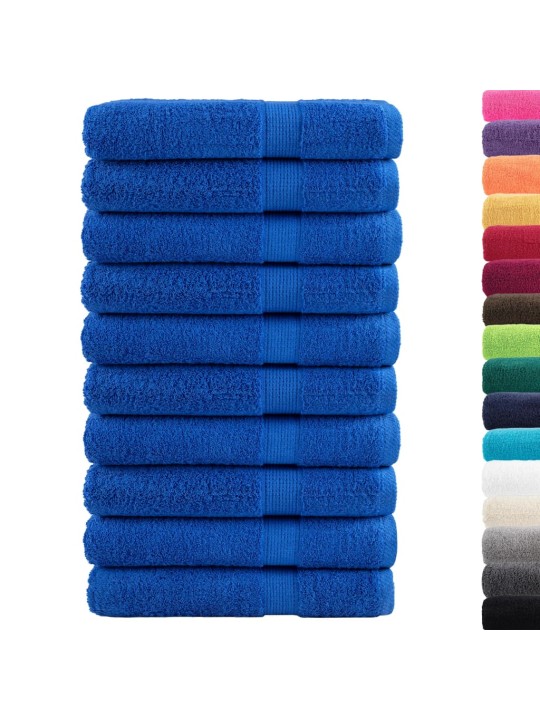 Premium ručníky solund 10 ks modré 80 x 200 cm 600g/m²