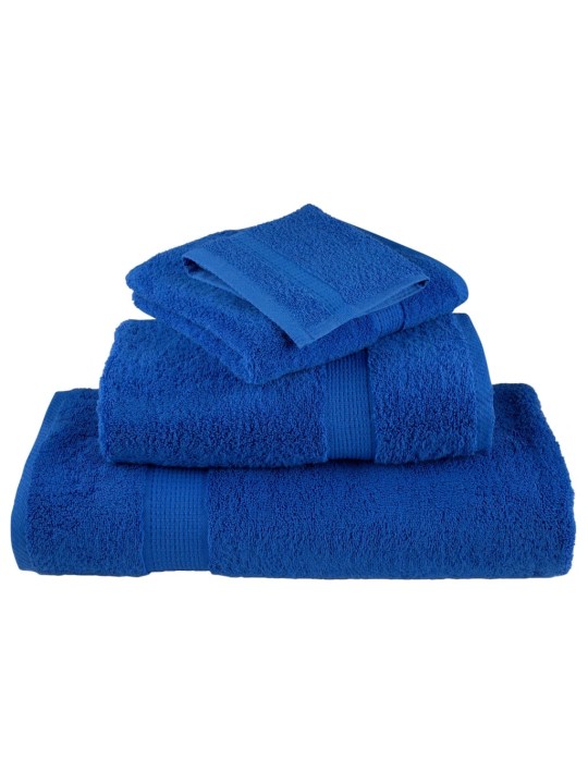 Premium ručníky solund 10 ks modré 80 x 200 cm 600g/m²