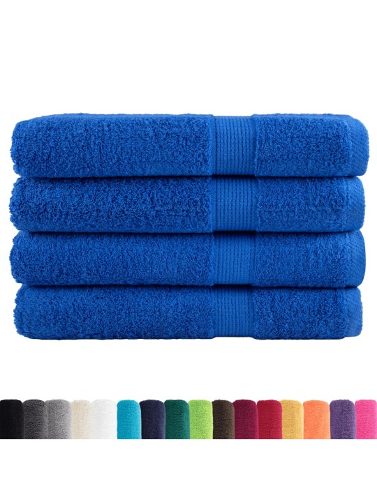 Premium ručníky solund 4 ks modré 100 x 200 cm 600 g/m²