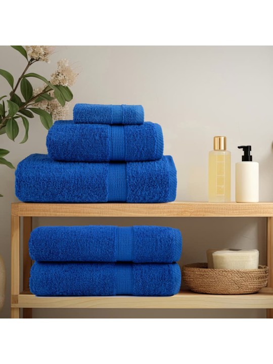 Premium ručníky solund 4 ks modré 100 x 200 cm 600 g/m²