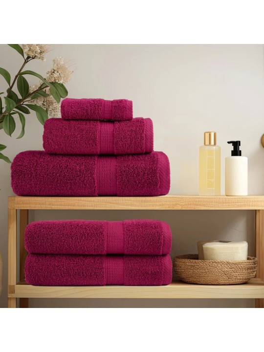 Premium ručníky solund 2 ks bordó 30 x 50 cm 600 g/m²