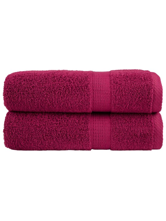 Premium ručníky solund 2 ks bordó 70 x 140 cm 600 g/m²