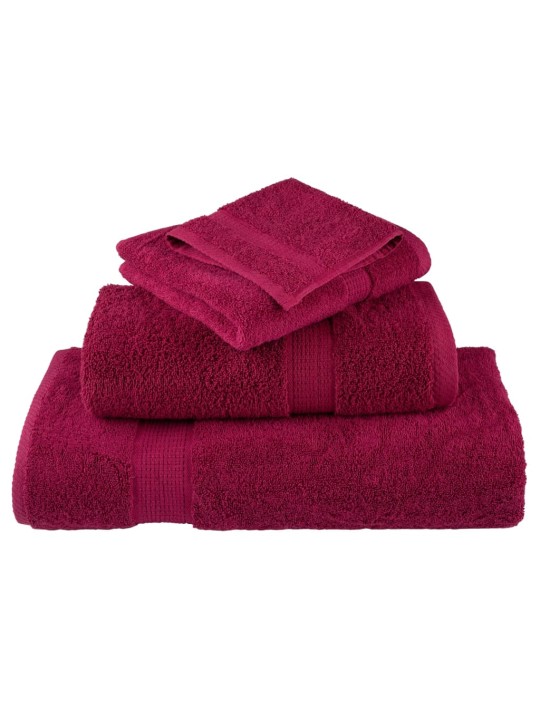Premium ručníky solund 2 ks bordó 100 x 150 cm 600 g/m²