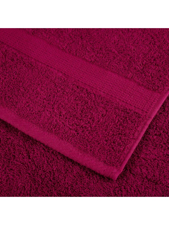 Premium ručníky solund 10 ks bordó 100 x 200 cm 600 g/m²