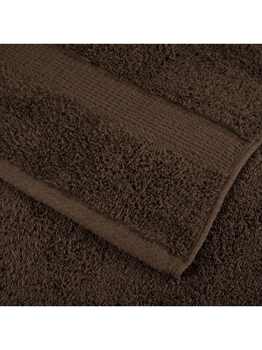 Premium ručníky na ruce solund 4 ks hnědé 30x30cm 600 g/m²