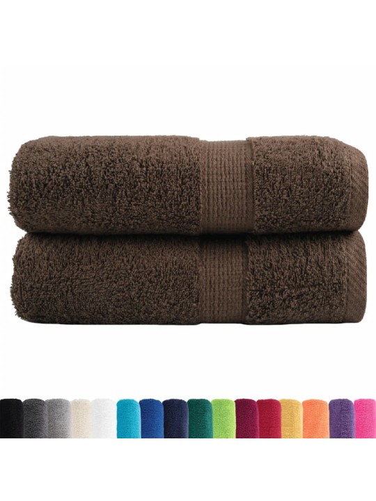 Premium ručníky solund 4 ks hnědé 30 x 50 cm 600 g/m²