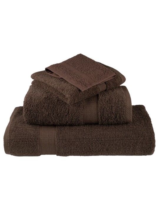 Premium ručníky solund 4 ks hnědé 80 x 200 cm 600 g/m²