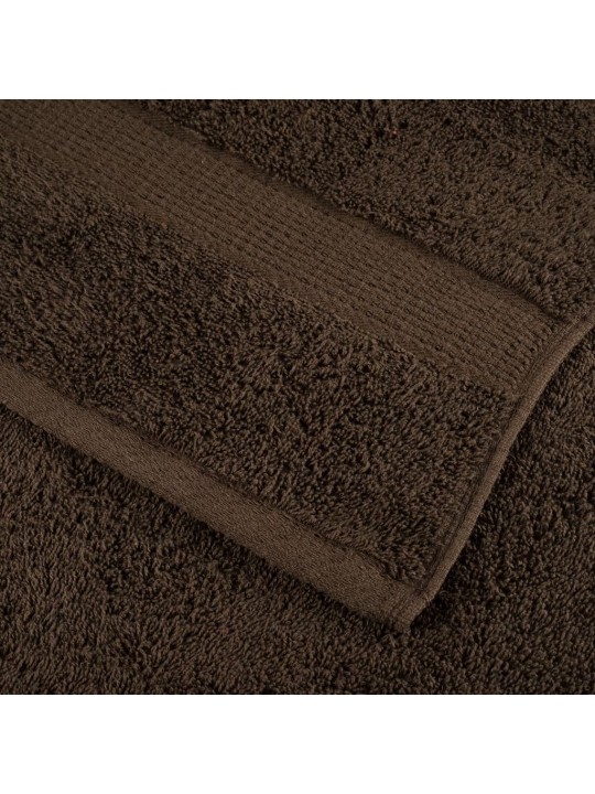 Premium ručníky solund 10 ks hnědé 80 x 200 cm 600 g/m²