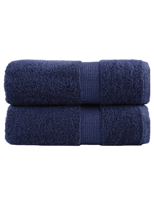 Premium ručníky na ruce solund 2 ks modré 30x30cm 600 g/m²