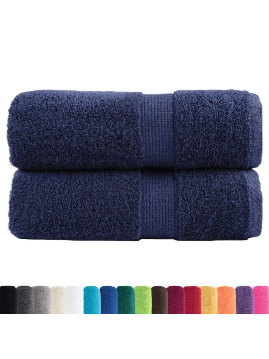 Premium ručníky na ruce solund 2 ks modré 30x30cm 600 g/m²