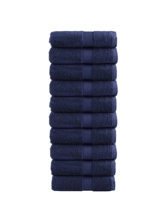 Premium ručníky na ruce solund 10ks modré 30x30cm 600 g/m²