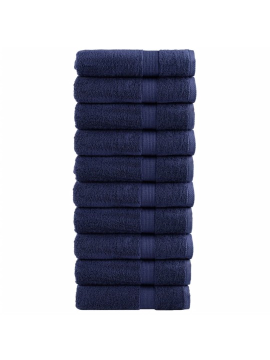 Premium ručníky na ruce solund 10ks modré 50x100cm 600g/m²