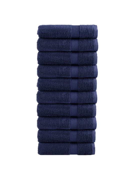 Premium ručníky solund 10 ks tmavě modré 70x140cm 600 g/m²