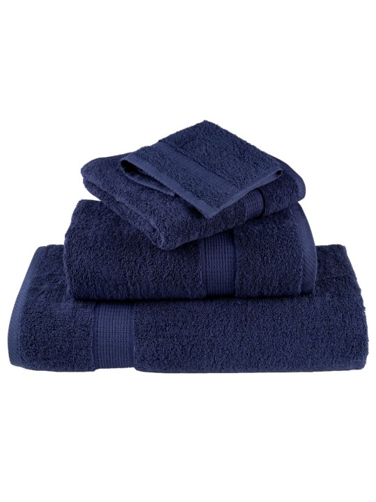 Premium ručníky solund 10ks tmavě modré 100x150cm 600 g/m²