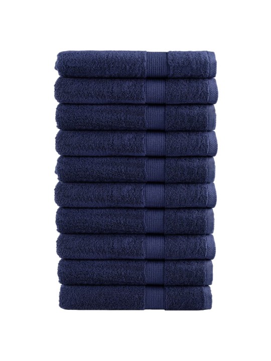 Premium ručníky solund 10 ks tmavě modré 80x200cm 600 g/m²