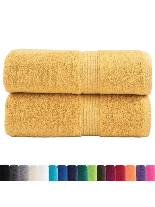 Premium ručníky solund 2 ks zlaté 30 x 50 cm 600 g/m²
