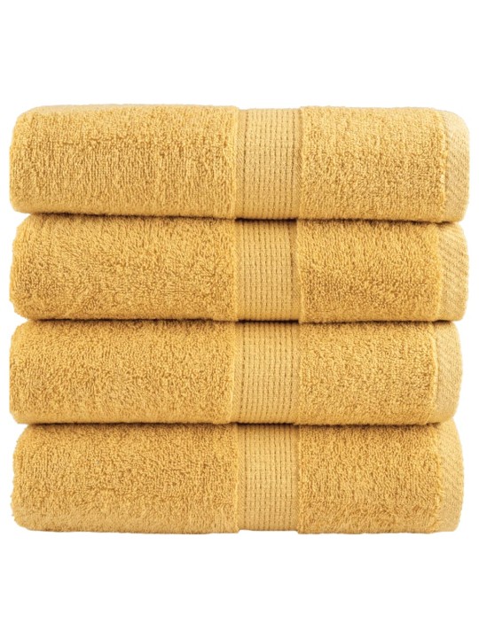 Premium ručníky solund 4 ks zlaté 30 x 50 cm 600 g/m²