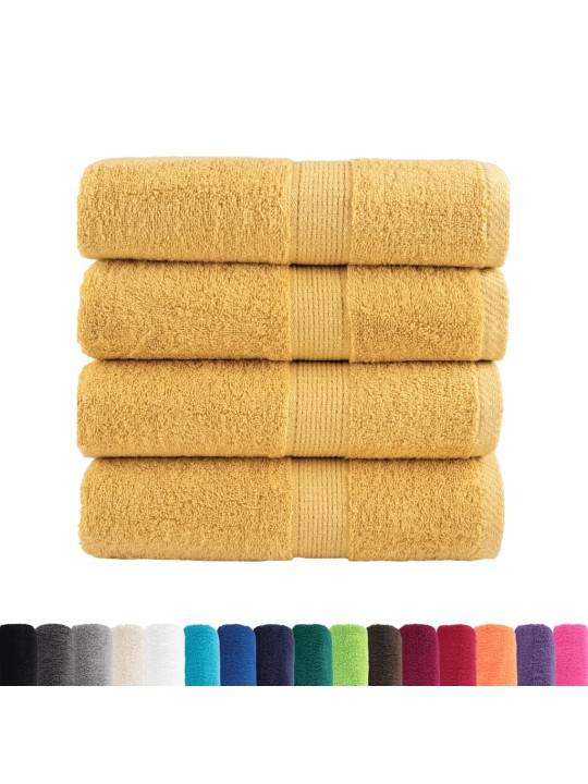 Premium ručníky solund 4 ks zlaté 30 x 50 cm 600 g/m²