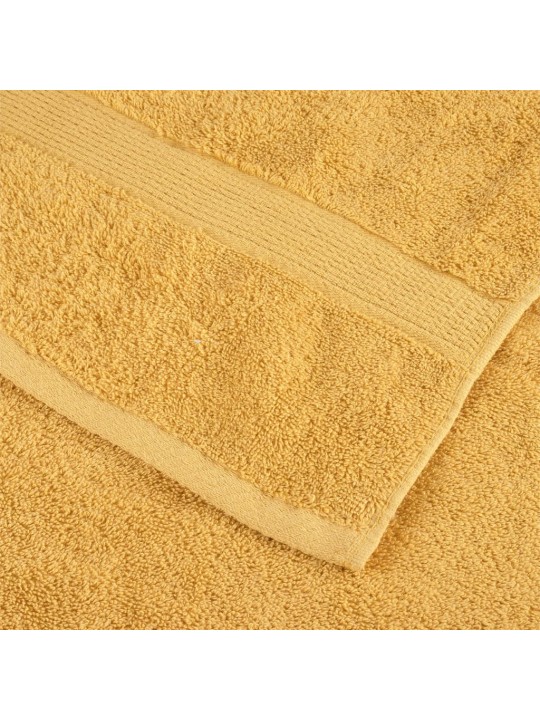 Premium ručníky solund 2 ks zlaté 100 x 200 cm 600 g/m²