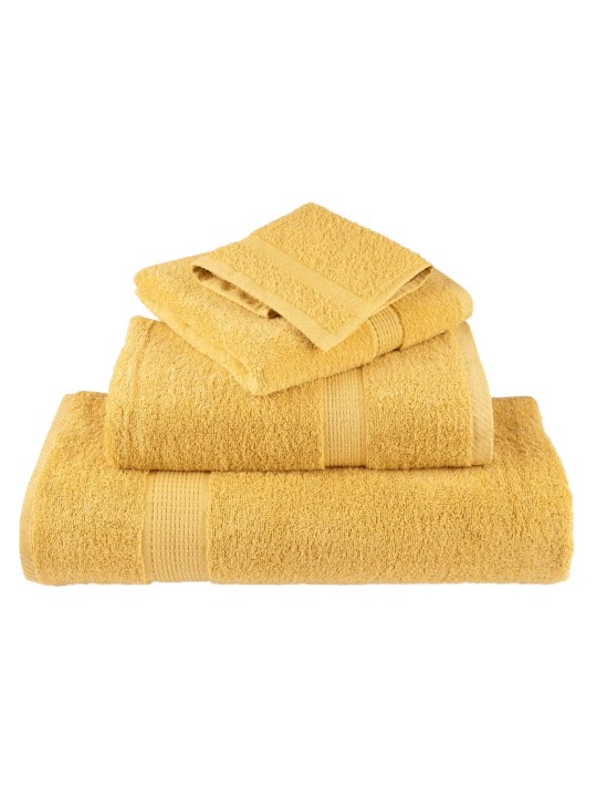 Premium ručníky solund 10 ks zlaté 100 x 200 cm 600 g/m²