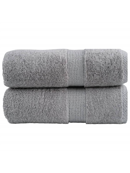 Premium ručníky na ruce solund 2 ks šedé 30x30 cm 600 g/m²