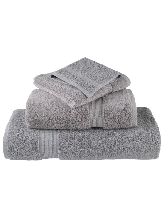 Premium ručníky solund 4 ks šedé 30 x 50 cm 600 g/m²