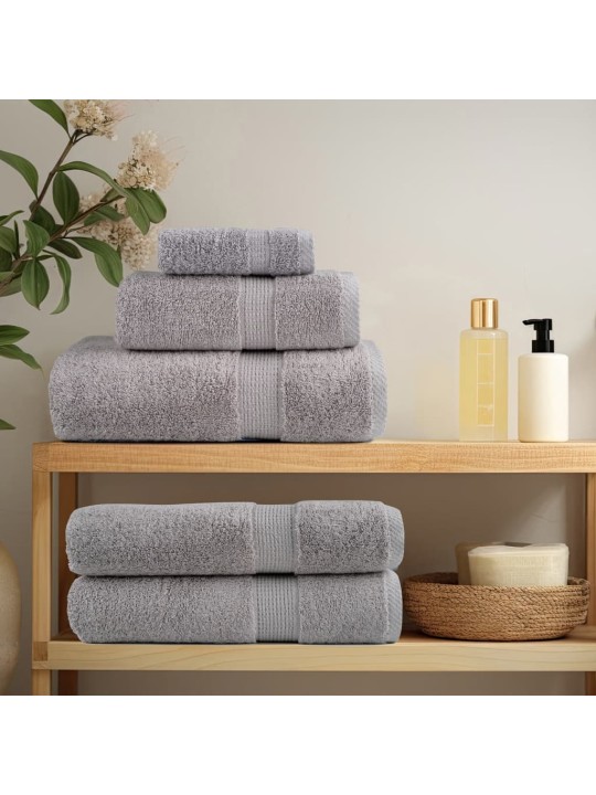 Premium ručníky solund 10 ks šedé 30 x 50 cm 600 g/m²