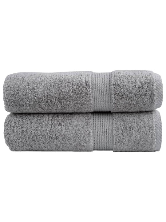 Premium ručníky solund 2 ks šedé 50 x 100 cm 600 g/m²