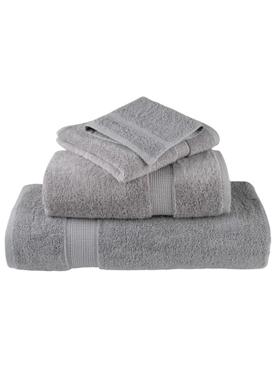 Premium ručníky solund 2 ks šedé 50 x 100 cm 600 g/m²