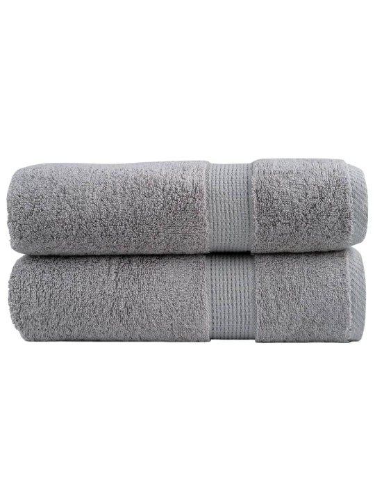 Premium ručníky solund 2 ks šedé 70 x 140 cm 600 g/m²