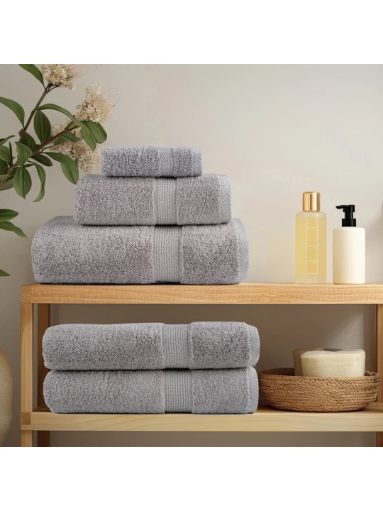 Premium ručníky solund 4 ks šedé 80 x 200 cm 600 g/m²