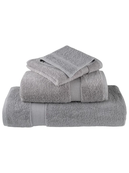 Premium ručníky solund 4 ks šedé 80 x 200 cm 600 g/m²