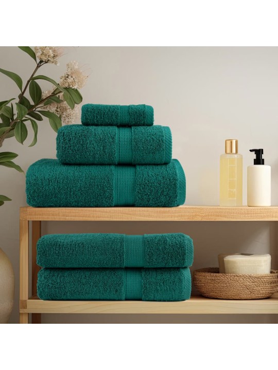 Premium ručníky solund 10 ks zelené 100 x 200 cm 600 g/m²