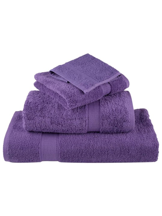 Premium ručníky solund 4 ks fialové 30 x 50 cm 600 g/m²