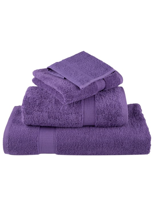 Premium ručníky solund 2 ks fialové 70 x 140 cm 600 g/m²