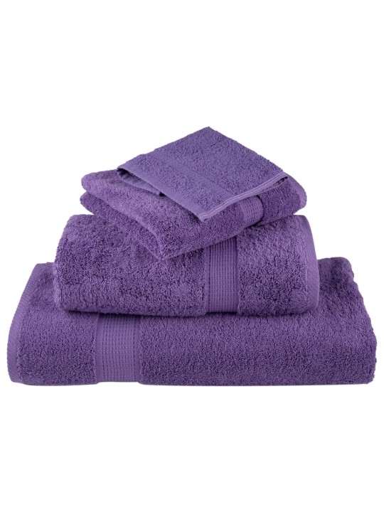 Premium ručníky solund 4 ks fialové 70 x 140 cm 600 g/m²