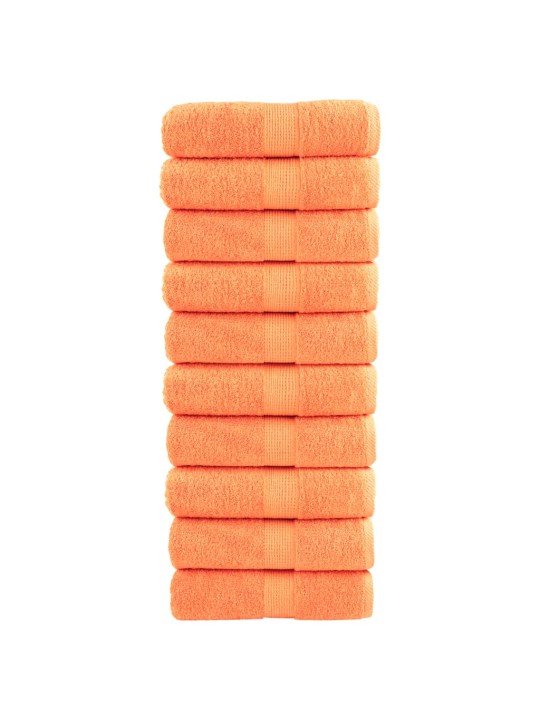 Premium ručníky na ruce solund 10 ks oranžové 30x30 cm 600 g/m²