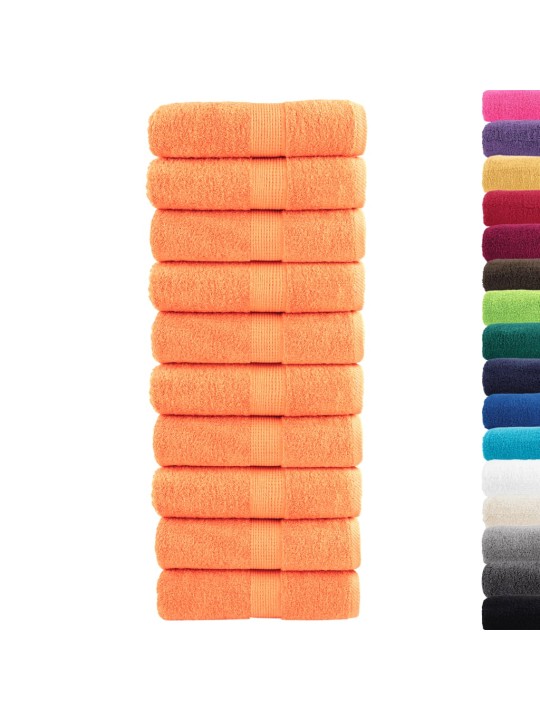Premium ručníky na ruce solund 10 ks oranžové 30x30 cm 600 g/m²