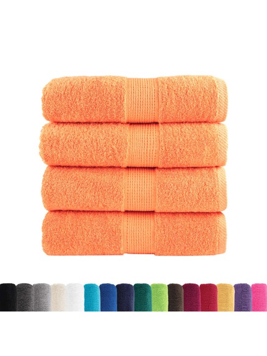 Premium ručníky solund 4 ks oranžové 30 x 50 cm 600 g/m²