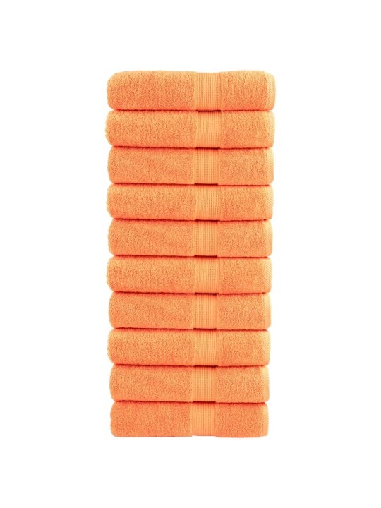 Premium ručníky solund 10 ks oranžové 50 x 100 cm 600 g/m²
