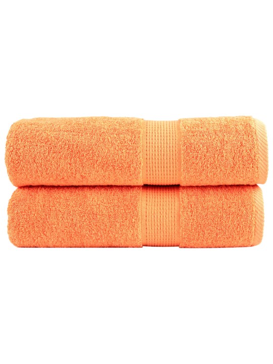 Premium ručníky solund 2 ks oranžové 70 x 140 cm 600 g/m²