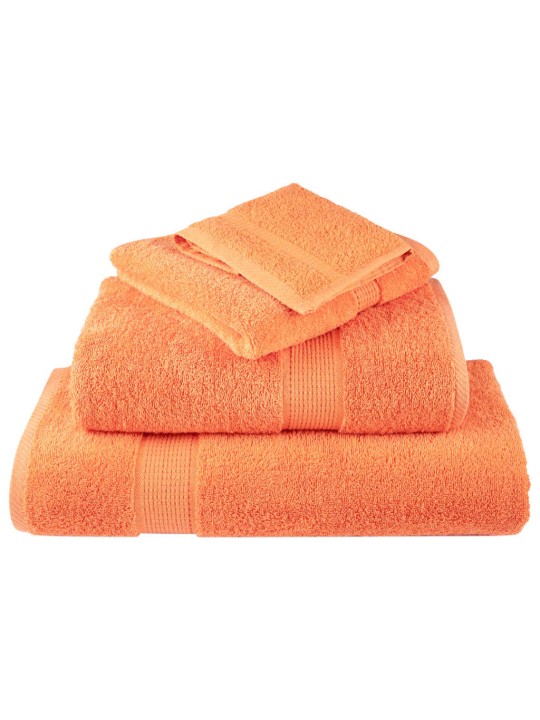 Premium ručníky solund 2 ks oranžové 70 x 140 cm 600 g/m²