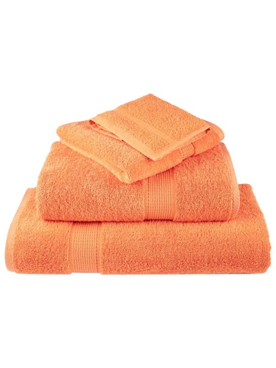 Premium ručníky solund 4 ks oranžové 70 x 140 cm 600 g/m²