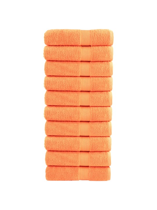 Premium ručníky solund 10 ks oranžové 70 x 140 cm 600 g/m²
