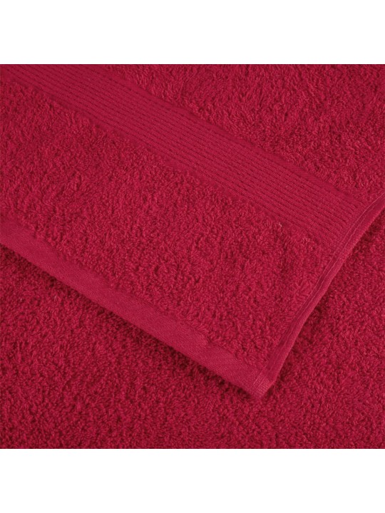 Premium ručníky solund 4 ks červené 80 x 200 cm 600 g/m²